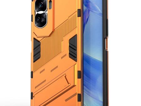 Honor 90 Lite Hybrid Håndværker Cover m. Kickstand - Orange Online