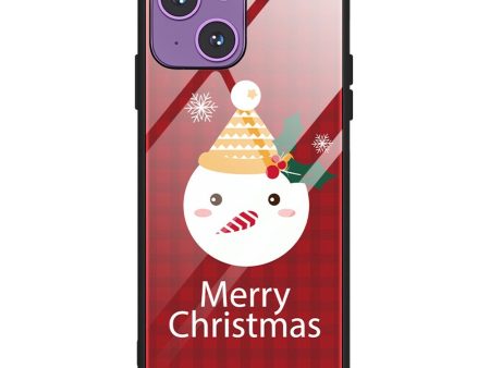 iPhone 15 Jule Cover m. Glasbagside - Merry Christmas - Snemand Supply