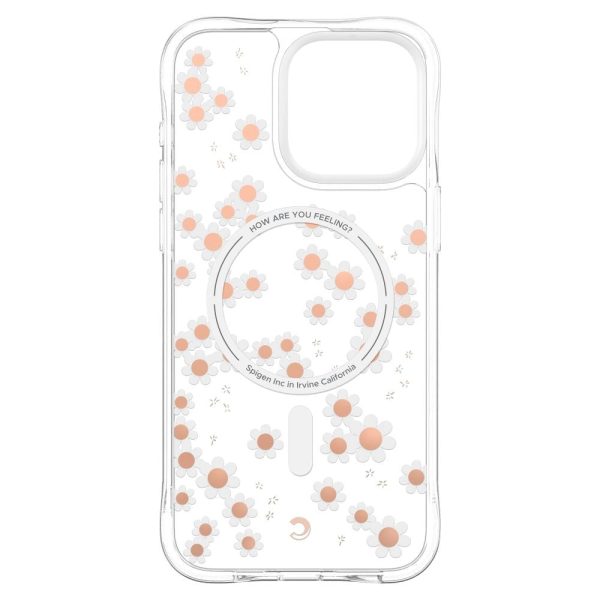 iPhone 15 Pro Max Cyrill Cecile Plastik Cover m. Strop - MagSafe Kompatibel - White Daisy on Sale