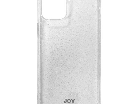 iPhone 12 Mini Joy Case Fleksibelt Plastik Cover m. Glimmer - Gennemsigtig   Sølv For Sale