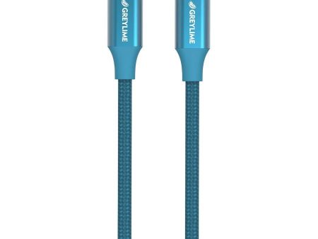 GreyLime 18W Braided USB-C til Lightning Kabel 2 m. - Blå Sale