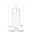 iPhone 15 Puro Lite Mag Cover - MagSafe Kompatibel - Gennemsigtig   Hvid Sale