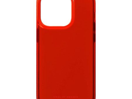 iDeal Of Sweden iPhone 14 Pro Clear Case - Radiant Red Hot on Sale