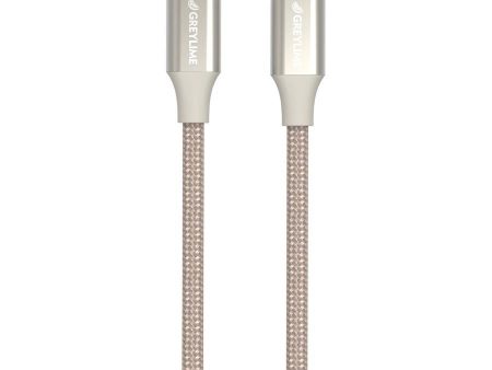 GreyLime 18W Braided USB-C til Lightning Kabel 2 m. - Beige Supply