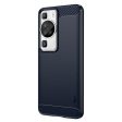 Huawei P60 Pro Mofi Brushed Carbon Fiber Fleksibelt Plastik Cover - Blå Supply