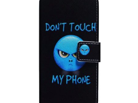 Google Pixel 6 Pro Læder Cover m. Pung & Print -  Don t Touch My Phone  For Cheap