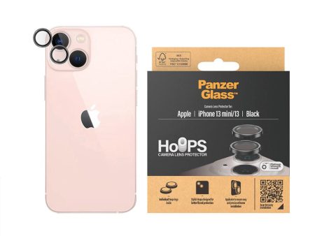 iPhone 13   13 Mini PanzerGlass Hoops - Kamerabeskyttelse - Gennemsigtig   Sort Fashion