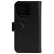 Essentials iPhone 13 Pro Læder Wallet 2 i 1 m. Kortholder - Sort For Cheap