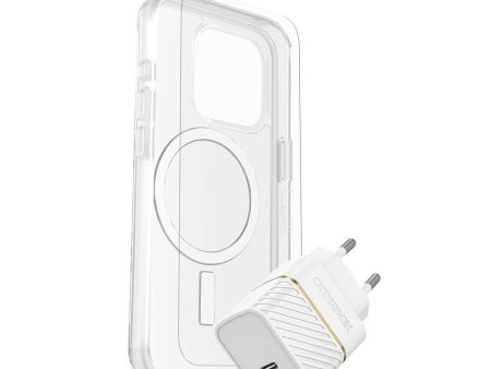 OtterBox iPhone 15 Pro Protection + Power Kit - MagSafe Cover, Skærmbeskyttelse & 30W Vægoplader Fashion