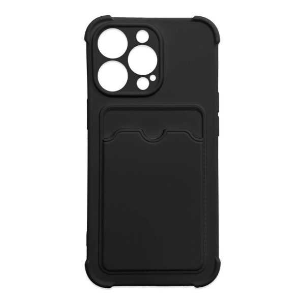 iPhone X   Xs Hurtel Card Armor Plastik Cover - Sort For Discount