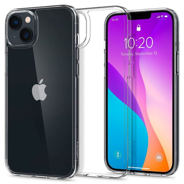 iPhone 14 Spigen Air Skin Cover - Gennemsigtig Online Sale