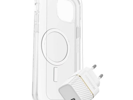 OtterBox iPhone 15 Plus Protection + Power Kit - MagSafe Cover, Skærmbeskyttelse & 30W Vægoplader Hot on Sale