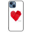 iPhone 14 Plus Plastik Cover m. Glasbagside - Hjerte Online