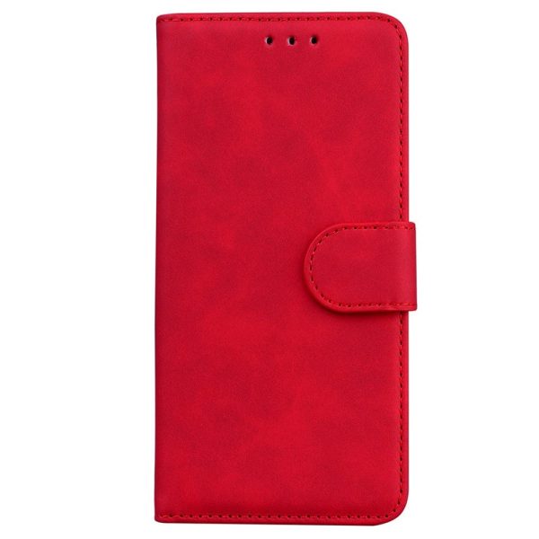 Motorola Edge 30 Pro Blødt Kunstlæder Cover m. Pung - Rød For Discount