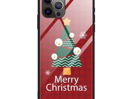 iPhone 15 Pro Jule Cover m. Glasbagside - Merry Christmas - Juletræ Online Hot Sale