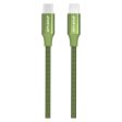 GreyLime Braided USB-C til USB-C Kabel 1 m - Grøn For Sale