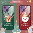 iPhone 15 Jule Cover m. Glasbagside - Merry Christmas - Snemand Supply