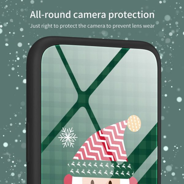 iPhone 15 Jule Cover m. Glasbagside - Merry Christmas - Snemand Supply