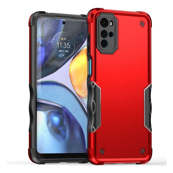 Motorola Moto G22 Hybrid Håndværker Cover - Rød Supply