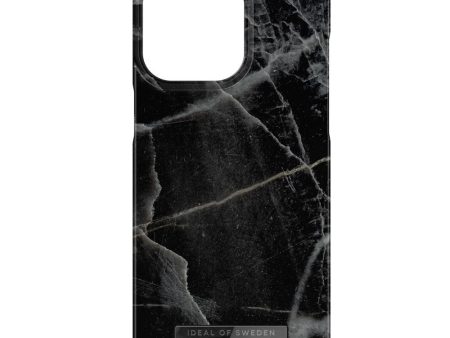 iDeal Of Sweden iPhone 15 Pro Max Fashion Case - MagSafe Kompatibel - Black Thunder Marble Cheap