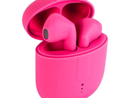 Setty True Wireless Bluetooth In-Ear Høretelefoner m. Opladningsetui - Pink For Discount