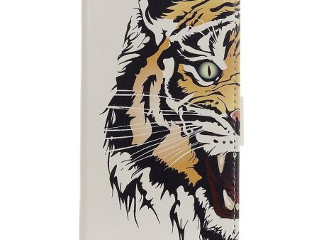 Motorola Moto E7 Power   E7i Power Læder Cover m. Pung - Tiger For Discount