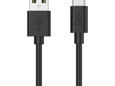 Smartline (3A 15W) USB2.0 - USB-C Kabel 3 m. - Sort Online