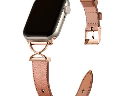 Apple Watch (38 40 SE 41 42mm) Klassisk Kunst Læder Rem - Brun Online