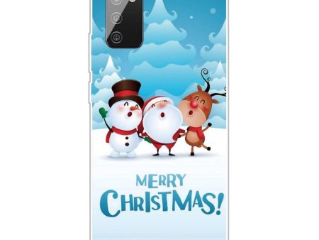 Samsung Galaxy A03s Fleksibelt Plast Julecover - Merry Christmas - Julemand & Venner Hot on Sale