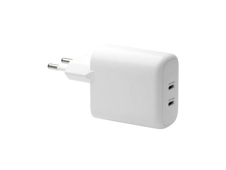 dbramante1928 EU Vægoplader - 2 x USB-C 25W - Hvid on Sale