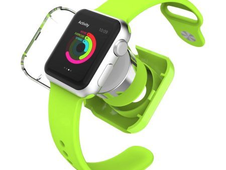 Apple Watch (38mm)   (42mm) Opladnings Cover Case Grøn on Sale