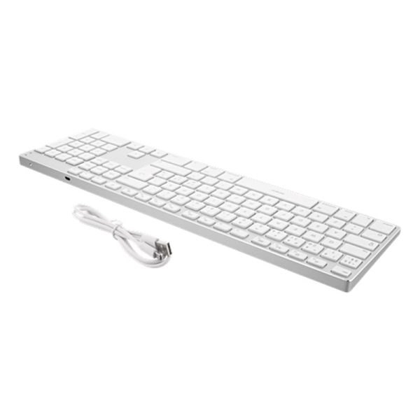 Deltaco Full-Size Bluetooth Aluminium Tastatur - Sølv For Discount