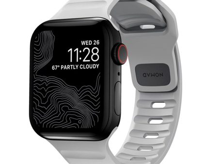 Apple Watch (38 40 SE 41 42mm) Nomad Sport Band Rem - Lunar Gray Sale