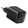 Anker 323 33W Vægoplader m. USB-A & USB-C - Sort Fashion