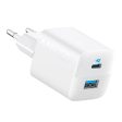 Anker 323 33W Vægoplader m. USB-A & USB-C - Hvid Discount