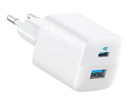 Anker 323 33W Vægoplader m. USB-A & USB-C - Hvid Discount