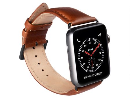 Apple Watch (38 40 SE 41 42mm) GEAR Buffalo Ægte Læder Rem - Brun Fashion