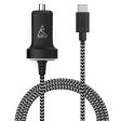 Smartline 10.5W Biloplader m. Integreret USB-C Kabel - Sort Online now