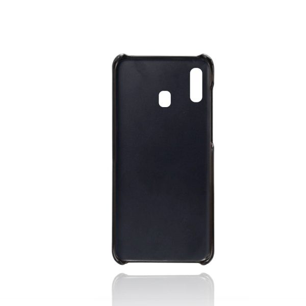 Samsung Galaxy A30 Læder Cover m. Kortholder - Sort Online Sale