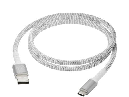 dbramante1928 Opladningskabel af Flettet Genbrugskabel - USB-A til USB-C - 36W - 1.2M - Hvid For Discount