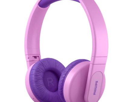 Philips 4000 Series Bluetooth Høretelefoner On-Ear til Børn m. Lydbegrænser - Lyserød   Lilla Supply