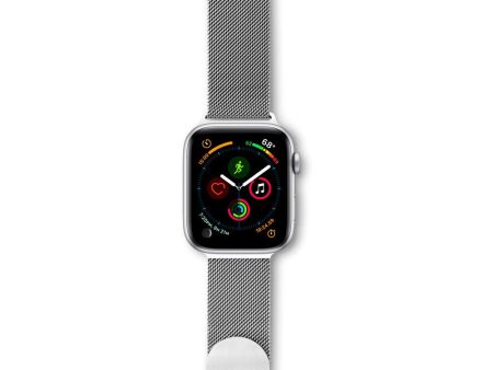 Apple Watch (38 40 SE 41 42mm) Epico Milanese Rustfri Stål Rem - Silver Fashion