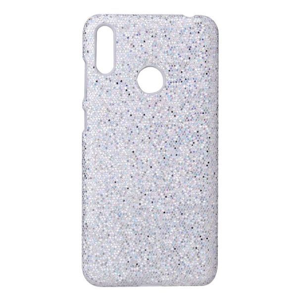 Huawei Y6   Y6s (2019) Glitrende Pailetter Læder Cover Sølv Online Hot Sale