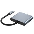 Tech-Protect V1 3in1 USB-C Multiport Hub - USB-A   USB-C   HDMI - Grå Cheap