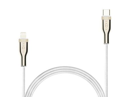 Fixed Metal USB-C til Lightning MFi PD Kabel 60W - 2m - Hvid For Cheap