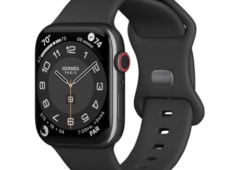 Apple Watch (38 40 SE 41 42mm) Epico Silikone Rem - Sort Hot on Sale