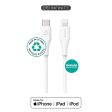 eSTUFF INFINITE MFI USB-C til Lightning Kabel 1 m - 12W - 100% Genbrugsplastik - Hvid Online Sale