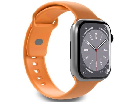 Apple Watch (42 44 SE 45 46 49mm) Puro ICON Silicone Urrem - Orange Sale