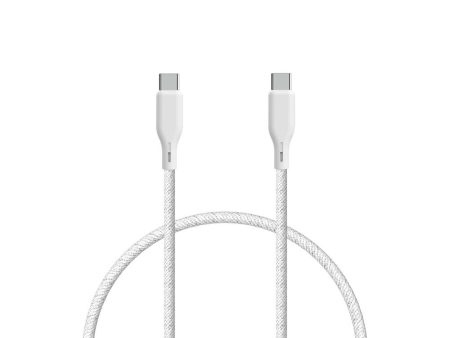 ËSSENTIALS by Upström 100W USB-C til USB-C Kabel 1.2m - Hvid Online