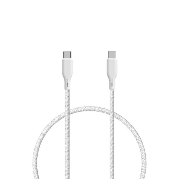 ËSSENTIALS by Upström 100W USB-C til USB-C Kabel 1.2m - Hvid Online